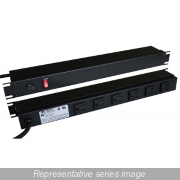 Hammond 19 in. RACKMOUNT, SWITCH, 6 ft. CRD 1583H12A1BKXRA